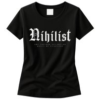 Nihilist Definition Would Be Pointless Philosophy Nihilism Womens T-Shirt