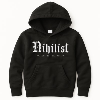 Nihilist Definition Would Be Pointless Philosophy Nihilism Kids Hoodie