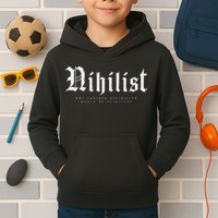 Nihilist Definition Would Be Pointless Philosophy Nihilism Kids Hoodie
