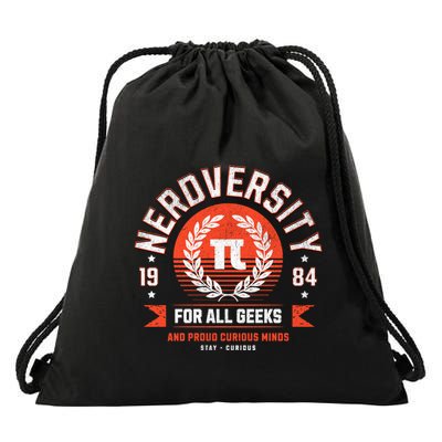 Nerdversity Design With Pi Number Symbol Meaningful Gift Drawstring Bag