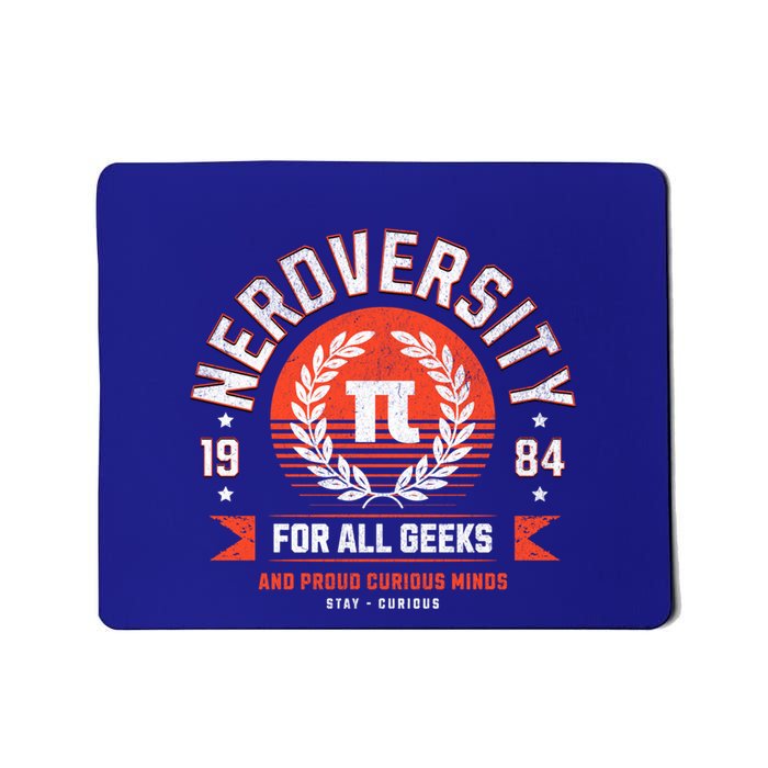 Nerdversity Design With Pi Number Symbol Meaningful Gift Mousepad