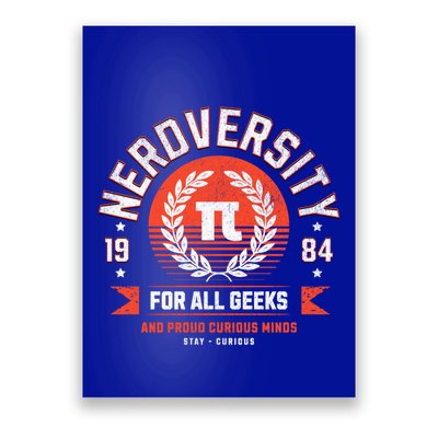 Nerdversity Design With Pi Number Symbol Meaningful Gift Poster