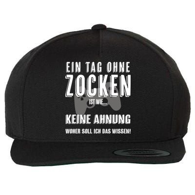 No Day Without Gaming Gamer Gaming Gift Wool Snapback Cap