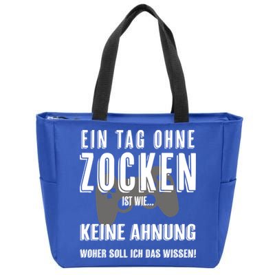 No Day Without Gaming Gamer Gaming Gift Zip Tote Bag