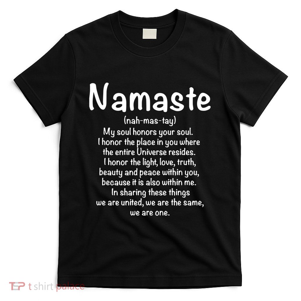 Namaste Definition Yoga Meditation Buddhist Gift T-Shirt