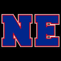 NE New England Massachusetts College Letters Football Fan Block Letters 16 in Basic Backpack