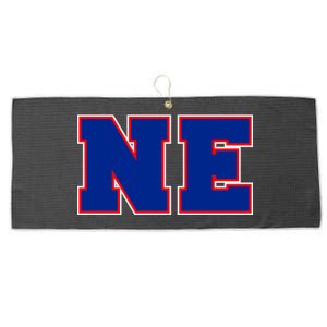 NE New England Massachusetts College Letters Football Fan Block Letters Large Microfiber Waffle Golf Towel