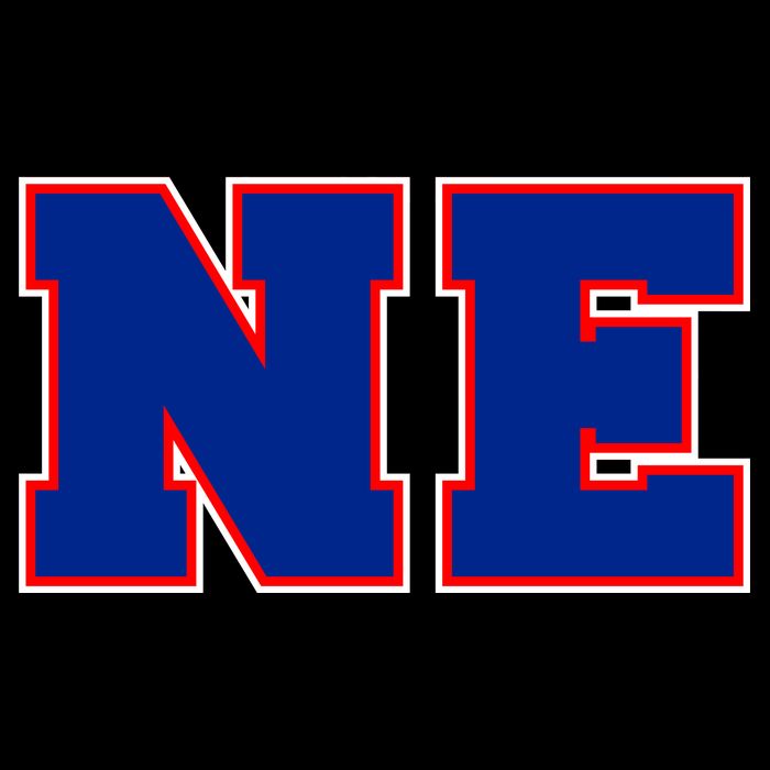 NE New England Massachusetts College Letters Football Fan Block Letters Tie-Dye T-Shirt