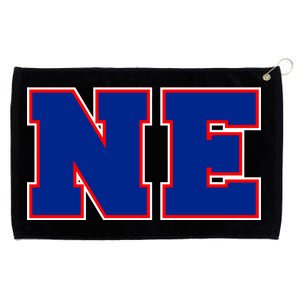 NE New England Massachusetts College Letters Football Fan Block Letters Grommeted Golf Towel