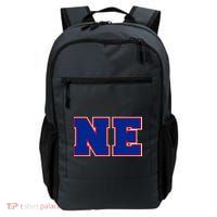 NE New England Massachusetts College Letters Football Fan Block Letters Backpack