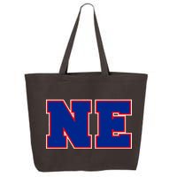 NE New England Massachusetts College Letters Football Fan Block Letters 25L Jumbo Tote