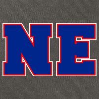 NE New England Massachusetts College Letters Football Fan Block Letters Cotton Canvas Backpack