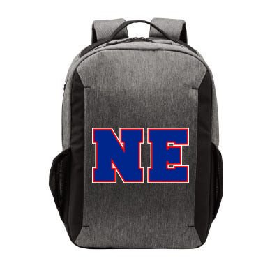 NE New England Massachusetts College Letters Football Fan Block Letters Vector Backpack