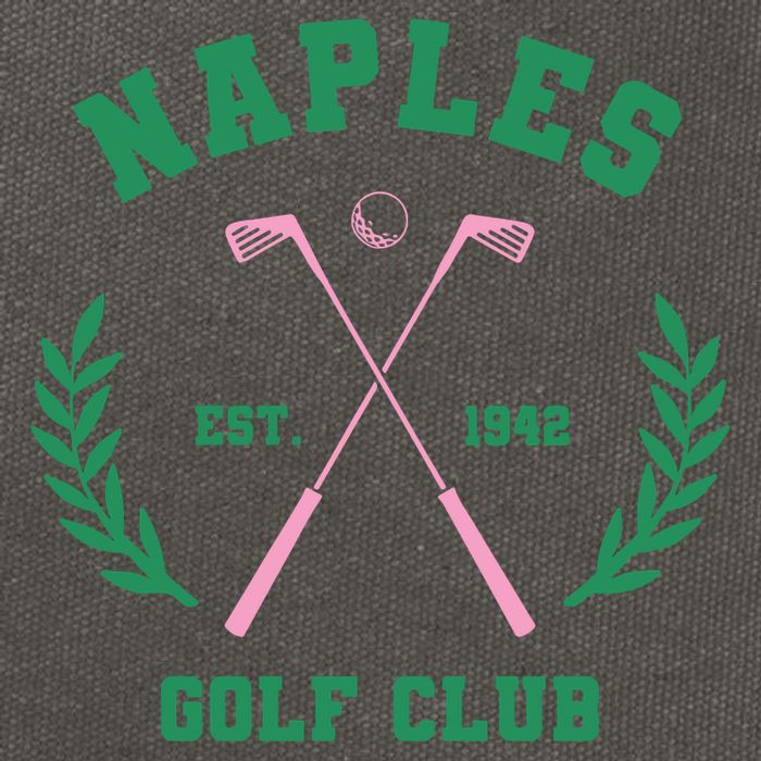 Naples Est. 1942 Golf Clup Cotton Canvas Backpack