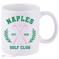 Naples Est. 1942 Golf Clup 11oz C Handle Ceramic Mug