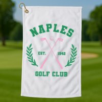 Naples Est. 1942 Golf Clup Golf Towel