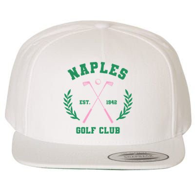 Naples Est. 1942 Golf Clup Wool Snapback Cap