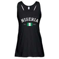 Nigeria Est. 1960 Nigerian Flag Independence Day Ladies Essential Flowy Tank