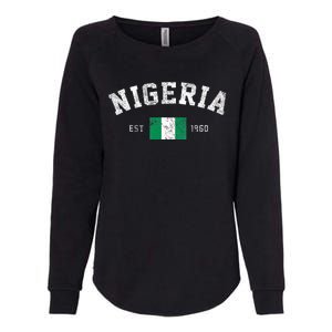 Nigeria Est. 1960 Nigerian Flag Independence Day Womens California Wash Sweatshirt