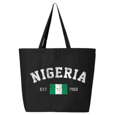 Nigeria Est. 1960 Nigerian Flag Independence Day 25L Jumbo Tote