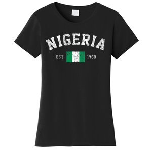 Nigeria Est. 1960 Nigerian Flag Independence Day Women's T-Shirt