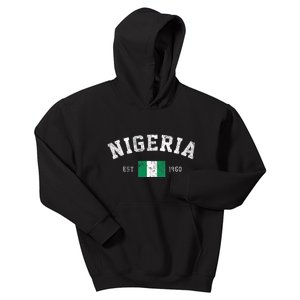 Nigeria Est. 1960 Nigerian Flag Independence Day Kids Hoodie