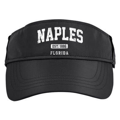 Naples Est 1886 Florida Retro Vintage Adult Drive Performance Visor