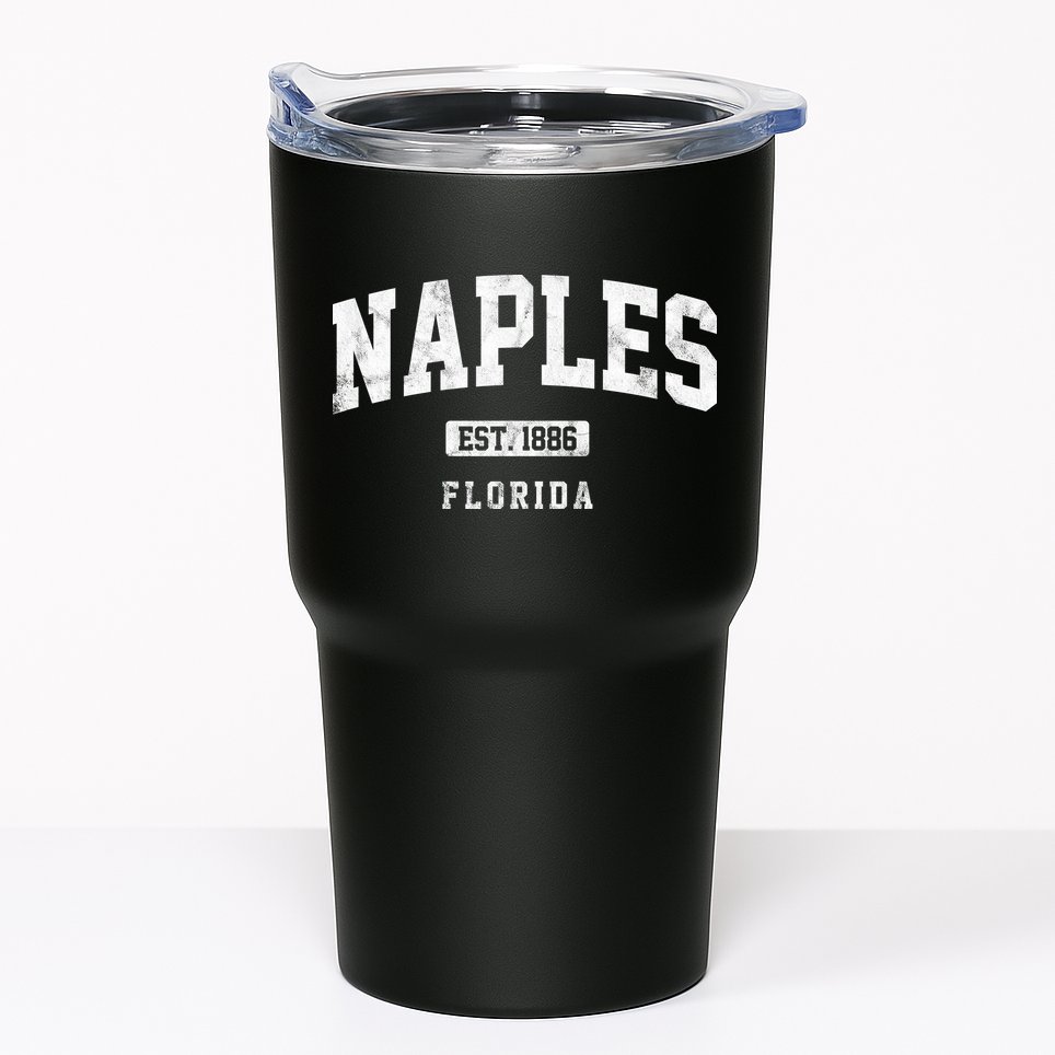 Naples Est 1886 Florida Retro Vintage Tumbler