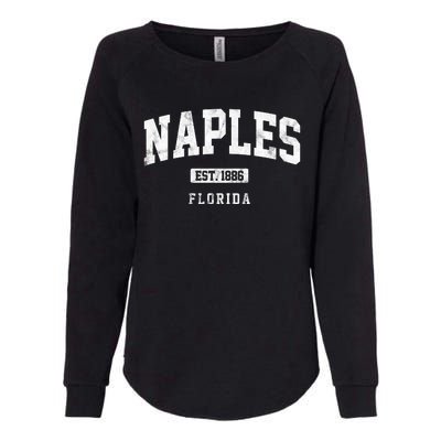 Naples Est 1886 Florida Retro Vintage Womens California Wash Sweatshirt