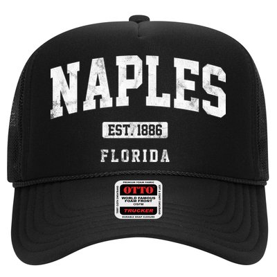 Naples Est 1886 Florida Retro Vintage Trucker Hat
