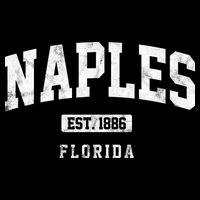 Naples Est 1886 Florida Retro Vintage Wool Snapback Cap