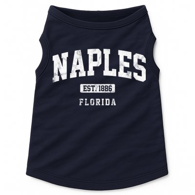 Naples Est 1886 Florida Retro Vintage Doggie Tank