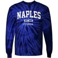 Naples Est 1886 Florida Retro Vintage Tie-Dye Long Sleeve Shirt