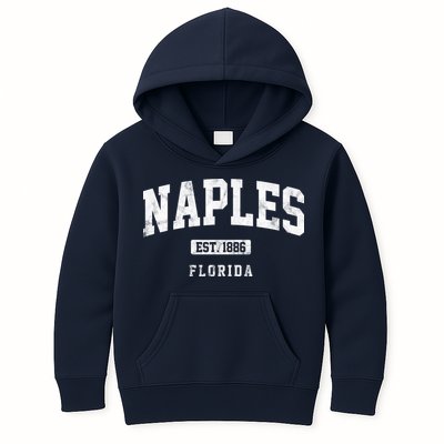 Naples Est 1886 Florida Retro Vintage Kids Hoodie