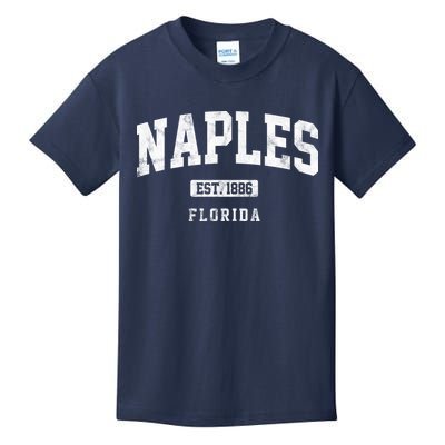 Naples Est 1886 Florida Retro Vintage Kids T-Shirt