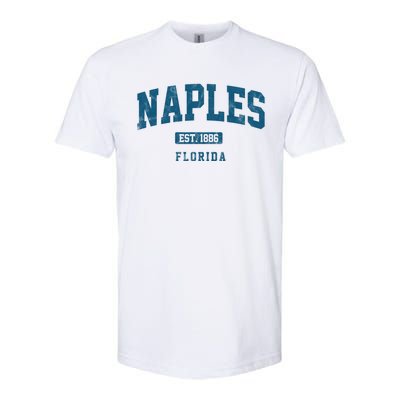 Naples Est 1886 Florida Retro Vintage Softstyle CVC T-Shirt