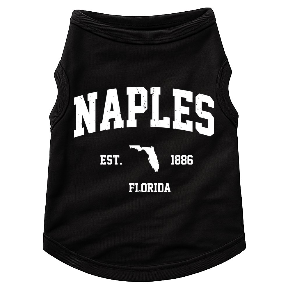 Naples Est 1886 Florida State Pride Retro Doggie Tank