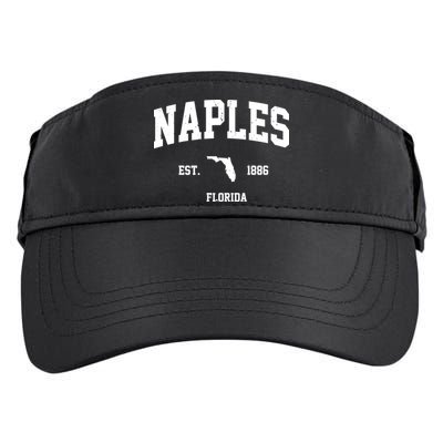 Naples Est 1886 Florida State Pride Retro Adult Drive Performance Visor
