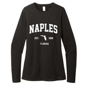 Naples Est 1886 Florida State Pride Retro Womens CVC Long Sleeve Shirt