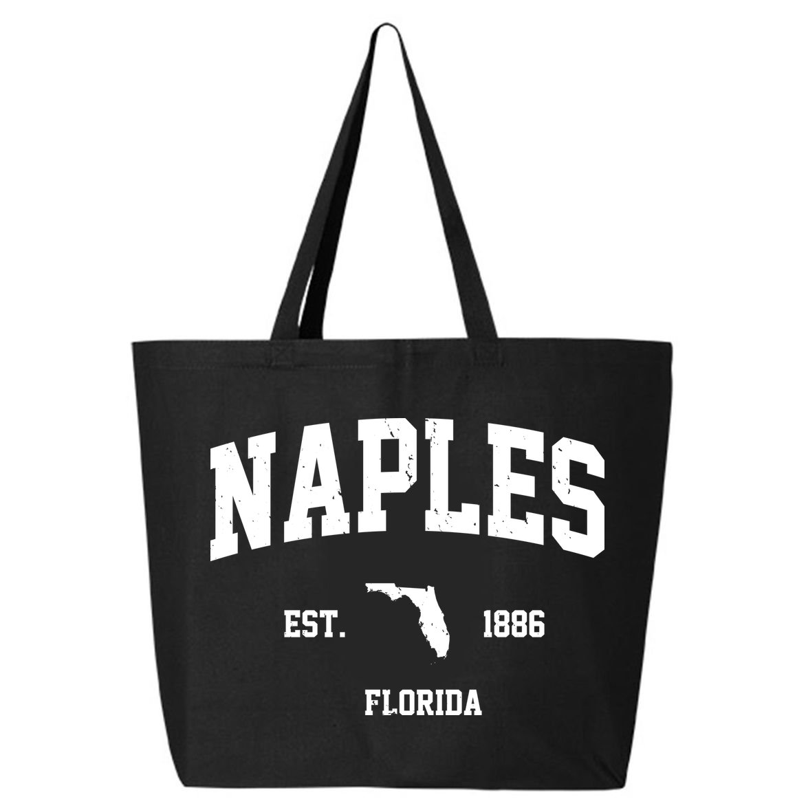 Naples Est 1886 Florida State Pride Retro 25L Jumbo Tote