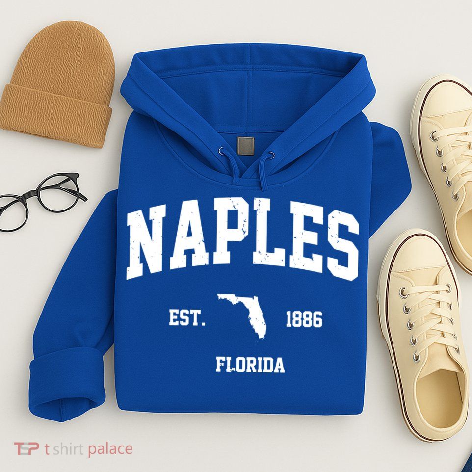 Naples Est 1886 Florida State Pride Retro Hoodie