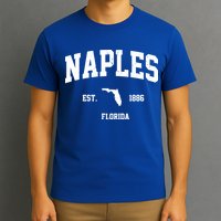 Naples Est 1886 Florida State Pride Retro T-Shirt