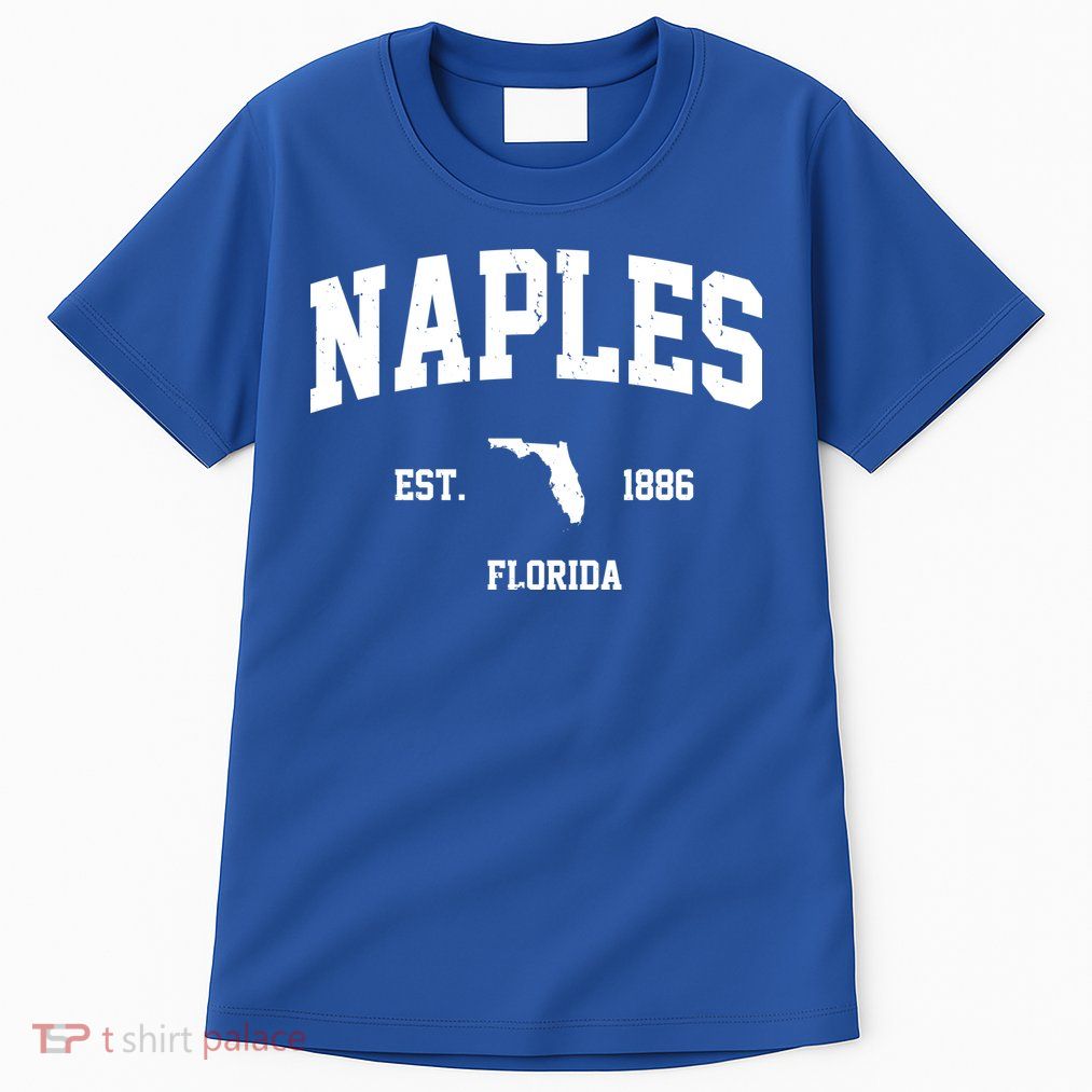 Naples Est 1886 Florida State Pride Retro Tall T-Shirt