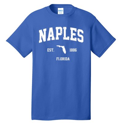 Naples Est 1886 Florida State Pride Retro Tall T-Shirt