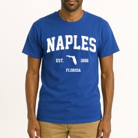 Naples Est 1886 Florida State Pride Retro Tall T-Shirt