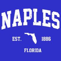 Naples Est 1886 Florida State Pride Retro V-Neck T-Shirt