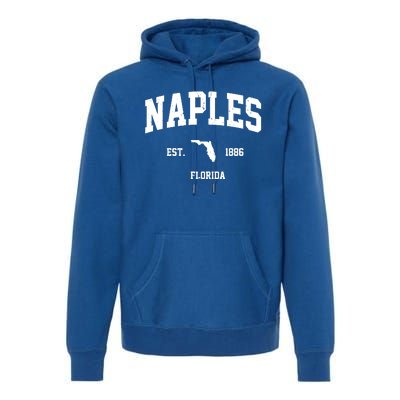 Naples Est 1886 Florida State Pride Retro Premium Hoodie