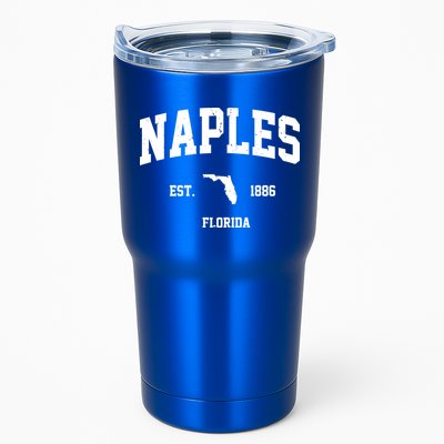 Naples Est 1886 Florida State Pride Retro Tumbler