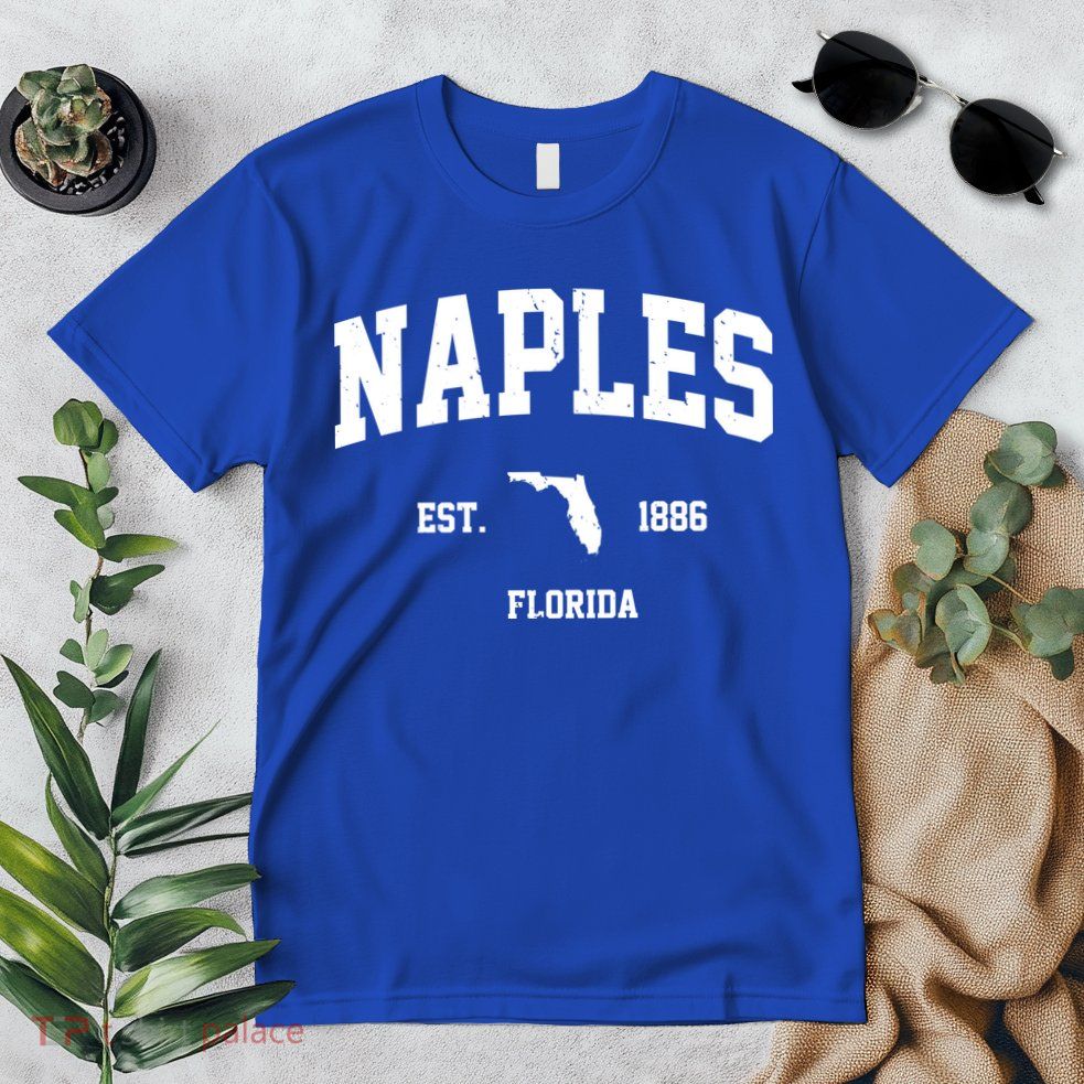 Naples Est 1886 Florida State Pride Retro Premium T-Shirt
