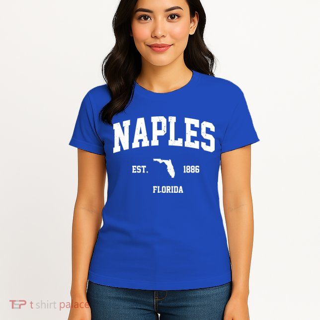 Naples Est 1886 Florida State Pride Retro Women's T-Shirt